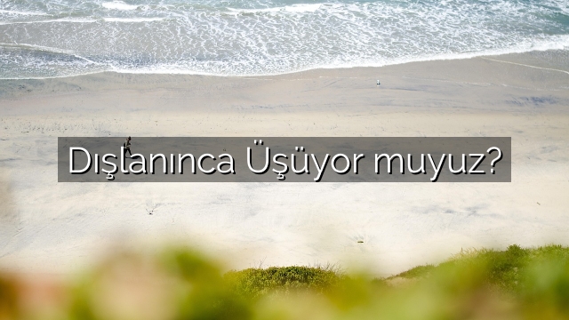 Dışlanınca Üşüyor muyuz? Dışlanınca Üşüyor muyuz?